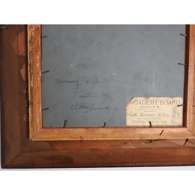 1910s 1911 Lands End Cornwall Rocky Coast Painting For Sale - Image 5 of 5