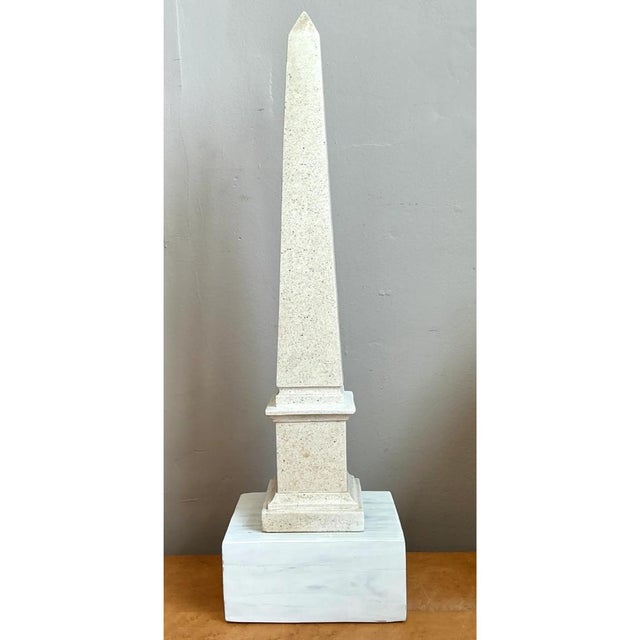 Wood Vintage Stone and Wood Obelisk For Sale - Image 7 of 12