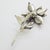 1980s Vintage Italian Handmade Genuine Silver Poinsettia Flower Christmas Decoration For Sale - Image 5 of 9