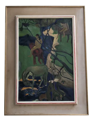 Noville Daniele, Late 20th Century, Oil on Board, Framed