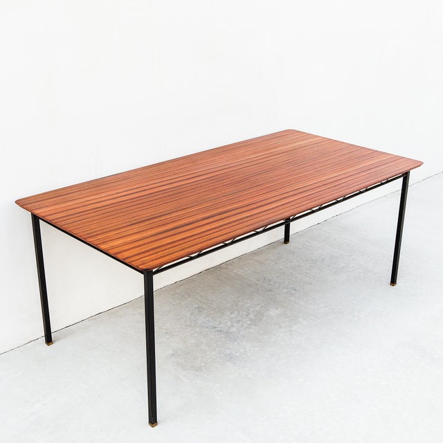 Restored Mid Century Sapele Mahogany Dining Table Attributed to d.s. Vorster of South Africa For Sale - Image 17 of 17