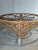 Large French Riviera Style Peacock Coffee Table in Rattan, Bamboo and Glass, 1970s For Sale - Image 10 of 18