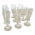Mid-Century Modern Starburst Glass Sherry/Shot Glasses - Set of 9 For Sale