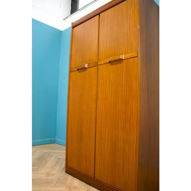 Wood Teak Wardrobe from Elliots of Newbury, 1960s For Sale - Image 7 of 13