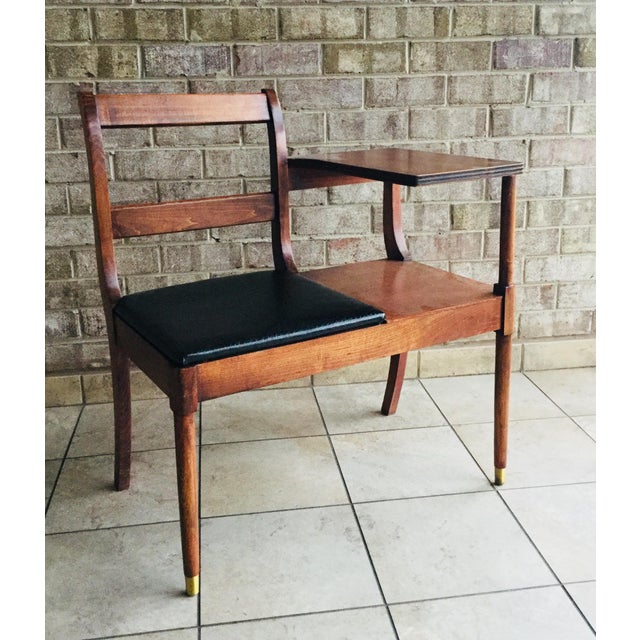 Vintage Mid Century Gossip Bench Chairish