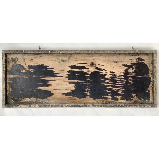 Wood Circa 1930s Post Office Sign From East Ryegate, Vermont For Sale - Image 7 of 7