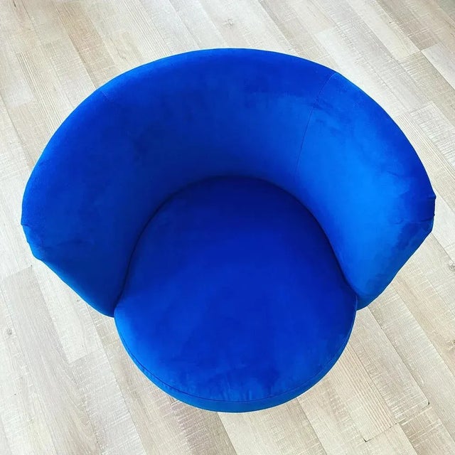 Blue Set of Blue Armchairs, 1960 For Sale - Image 8 of 9