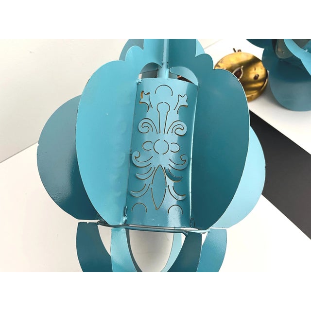 Modern Pierced Moroccan Pendant Lights, Pair For Sale - Image 9 of 18