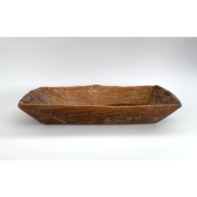 Large rustic Turkish dough bowl with resourceful patching and repairs. Age and utilitarian use has left this with...