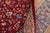 Textile Shabby Chic 1990's Floral Pak-Persian Red/Teal Wool Rug- 9'0'' X 12'0'' For Sale - Image 7 of 9