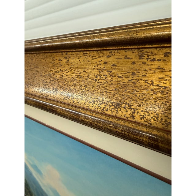 1990s Ivan Clarke "Mountain Landscape With Lake" Original Oil Painting For Sale - Image 5 of 12