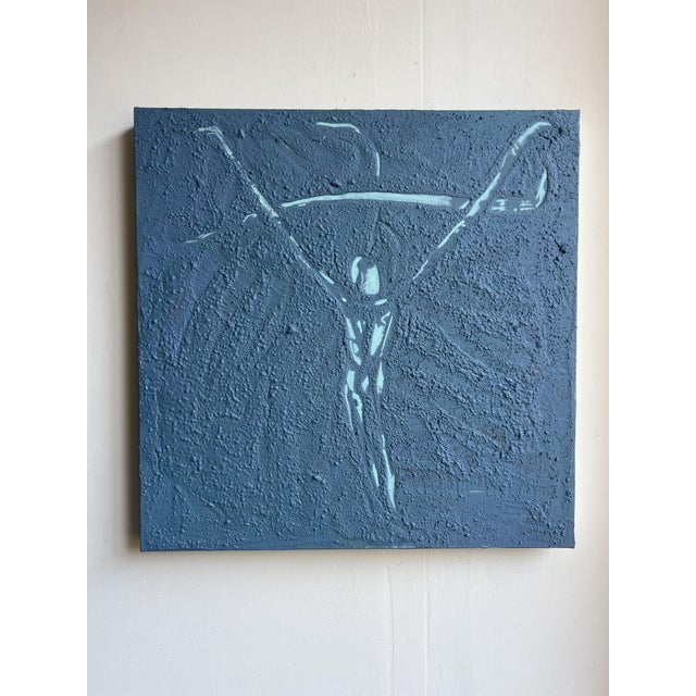 Early 21st Century Arpverdeacqua, Blue, 2023, Acrylic on Canvas For Sale - Image 5 of 5