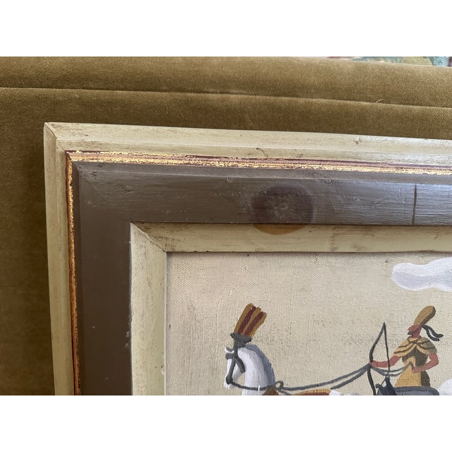 1920s Vintage French Oil on Canvas Painting, Framed For Sale In Boston - Image 6 of 6