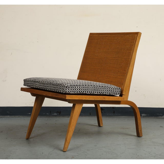 Midcentury Oak Lounge Chair by Edward Durell Stone for Fulbright For Sale - Image 15 of 16