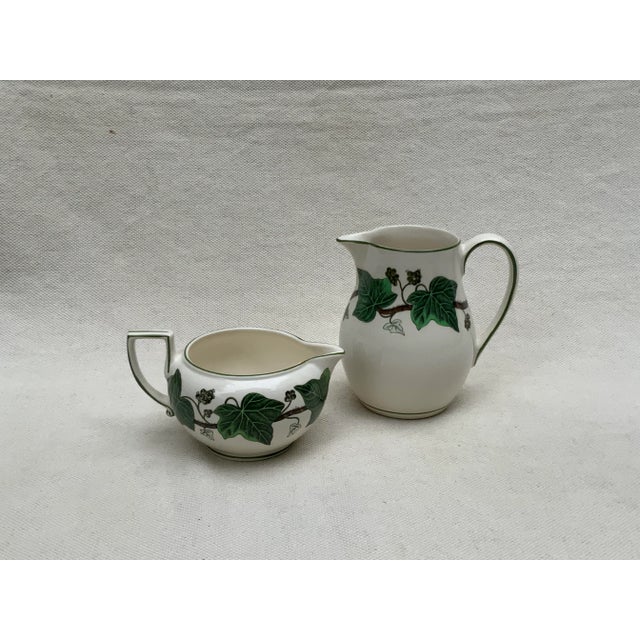 Elegant Wedgwood Napoleon Ivy Pitcher Duo - Imperial Heritage in Porcelain For Sale - Image 10 of 10