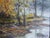 1960s Impressionist Autumn Landscape Oil on Board Signed Winston For Sale - Image 9 of 9