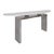 Demilune Console Table in White Quartz and Steel, Set of 2 For Sale - Image 5 of 9