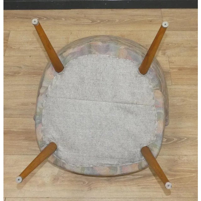 Patterned Cocktail Armchair, 1950s For Sale - Image 9 of 10