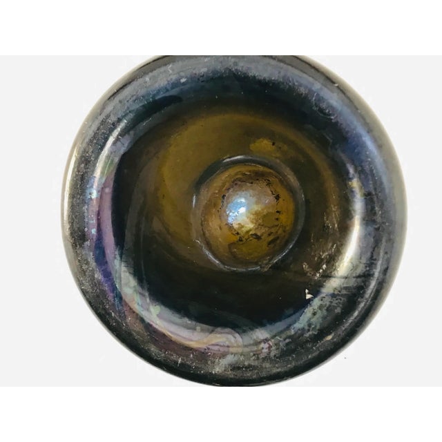 Glass 19th Century French Blown Glass Wine Bottle For Sale - Image 7 of 11