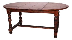 Baroque Style Elm Wood Dining Room Table