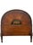 An elegant antique Neoclassical twin bed crafted in richly figured mahogany with exceptional hand-painted classical panels...