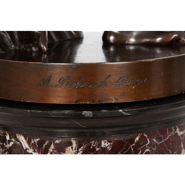 Antique Italian Grand Tour Bronze Sculpture “Disc Thrower” or Discobolus For Sale - Image 14 of 18