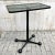 Service table, or bar cart, by Arredamenti Allegri Parma in full space age style. The structure is in black iron with...