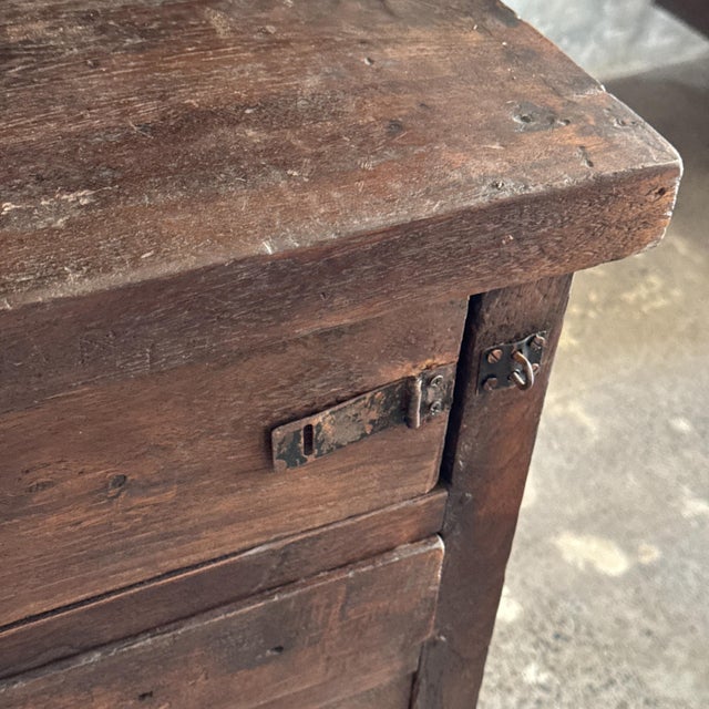 Vintage Indonesian Teak Workshop Table, 1930s For Sale - Image 10 of 11