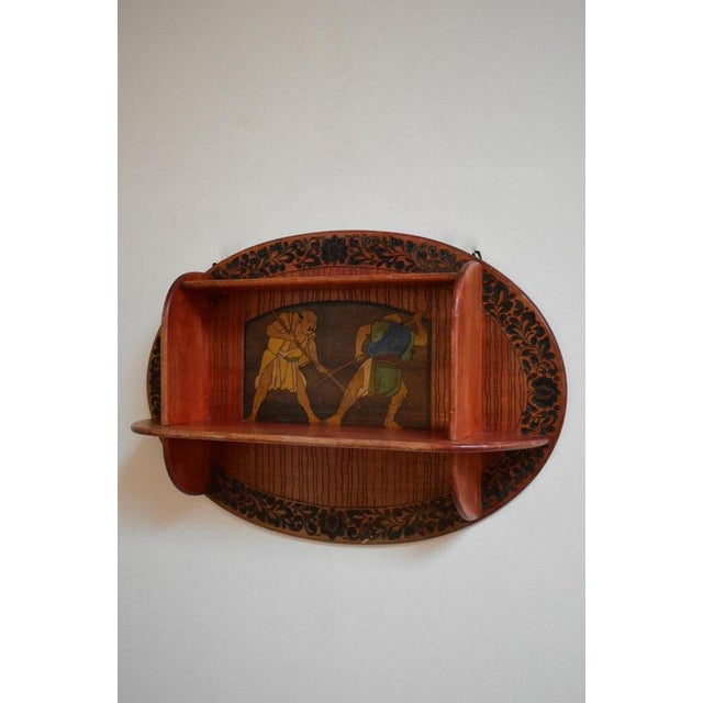 Art Nouveau Mural Bookcase, 1900s For Sale - Image 3 of 6