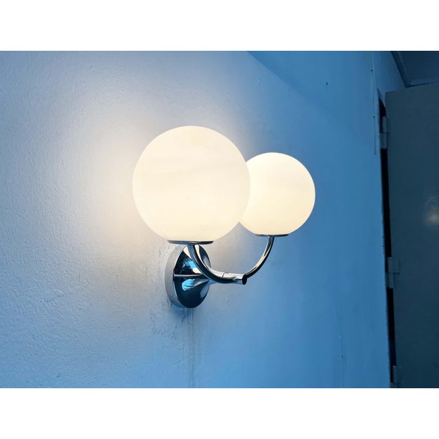 Mid-Century Modern Swiss Space Age Type 1804 Chrome Sconce by E.R. Nele for Temde, 1960s For Sale - Image 10 of 18
