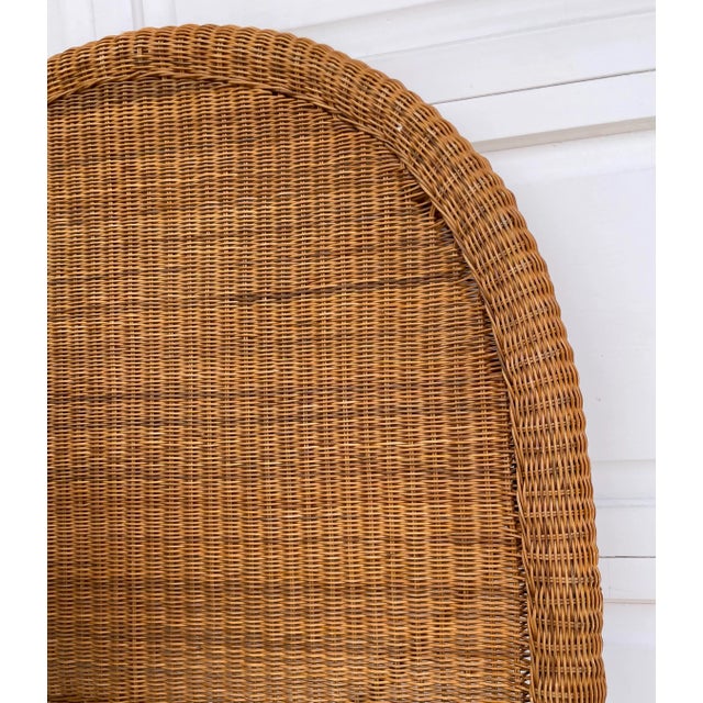 Vintage Natural Woven Wicker Rattan Twin Headboard Chairish
