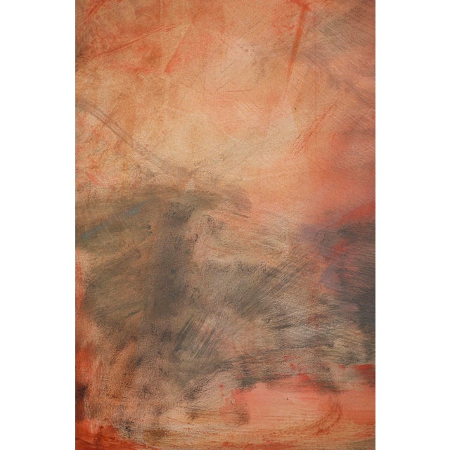 Burnt Orange Embers | Original Oil on Panel by Stephanie Massaux For Sale - Image 8 of 12
