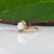 Ethiopian Opal Cabochon Ring: Solid 14k Gold, Round 7.5mm - October Birthstone, Size 6.75 For Sale In Columbus - Image 6 of 9