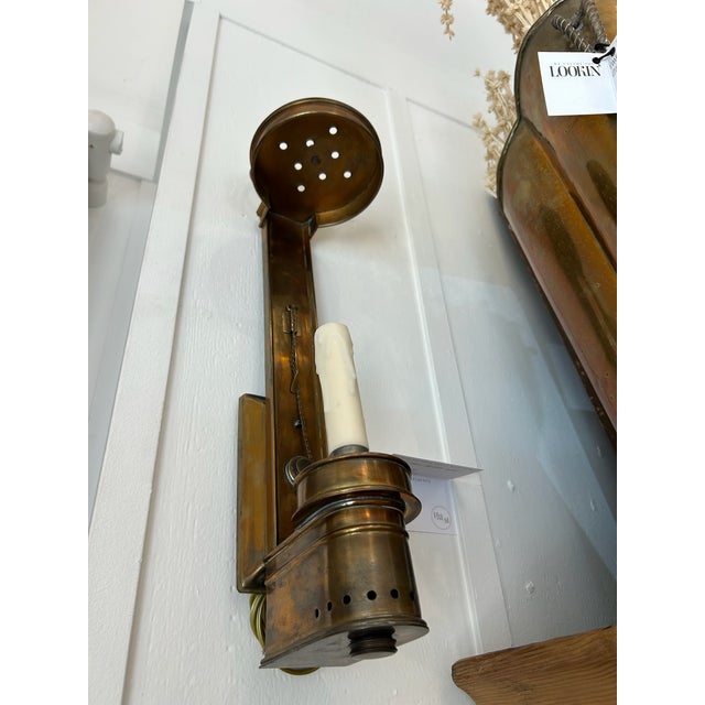 Vintage Brass Wall Sconces With New Wiring - a Pair For Sale - Image 9 of 11