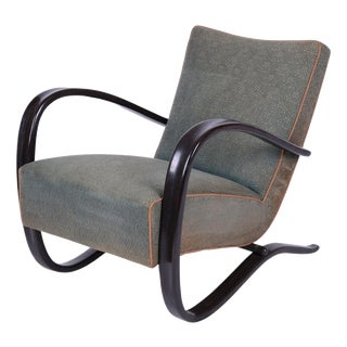 Czech Art Deco H-269 Lounge Chair attributed to J. Halabala for Up Závody, 1930s For Sale
