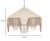 2020s Buchanan Fabric Fringed Angled Pendant Light, Natural For Sale - Image 5 of 6