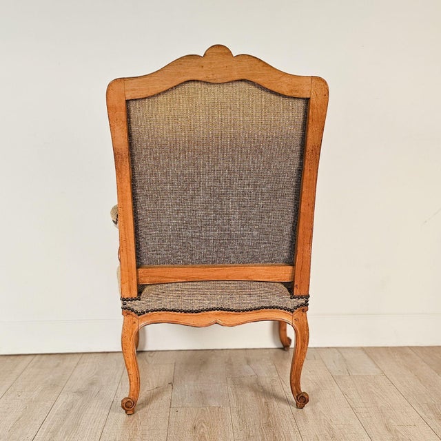 Wood Pair of 19th Century Italian Carved Wooden Chairs in Transitional Style For Sale - Image 7 of 10