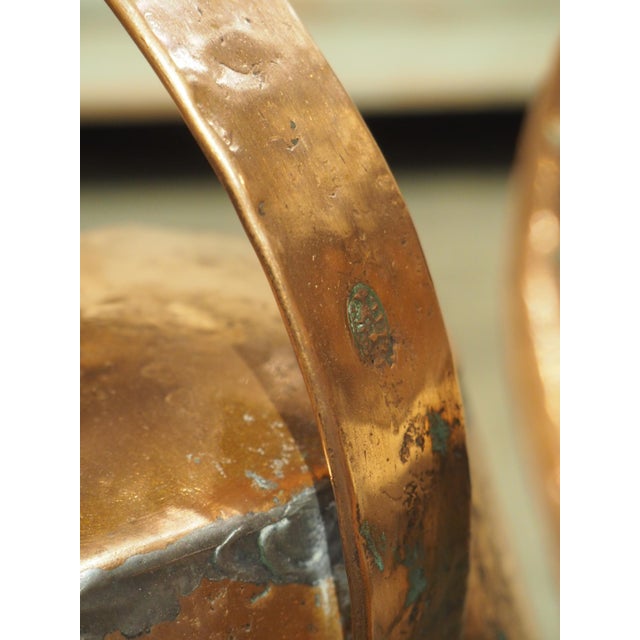 18th Century Hand Formed French Copper Arrosoir Water Pitcher For Sale - Image 9 of 17