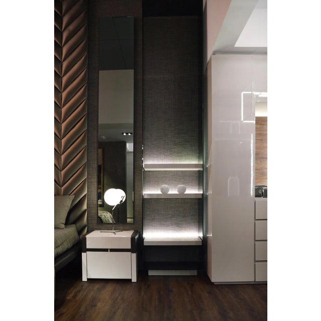 Patterned Leather Nightstand by Jacobo Ventura for C.A. Spanish Handicraft For Sale - Image 12 of 13