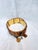 Asian Vintage Mid‑Century Chinese Solid Cast Brass Fú‑Lù‑Shòu Blessings Bracelet For Sale - Image 3 of 13