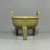 Chinese Vintage‑Style Chinese Longquan Celadon Tripod Censer With Two Handles For Sale - Image 3 of 7