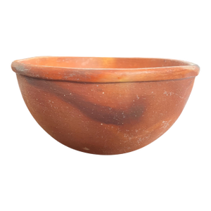 Handmade Signed Terracotta Bowl / Primitive Studio Pottery Vessel