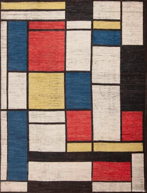 Nazmiyal Collection Artistic Contemporary Piet Mondrian Design Area Area Rug