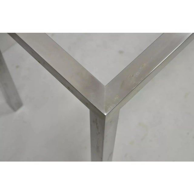 Mid-Century Modern Design Institute of America Style Steel Mid Century Modern; Long Console Hall Table Base For Sale - Image 3 of 10
