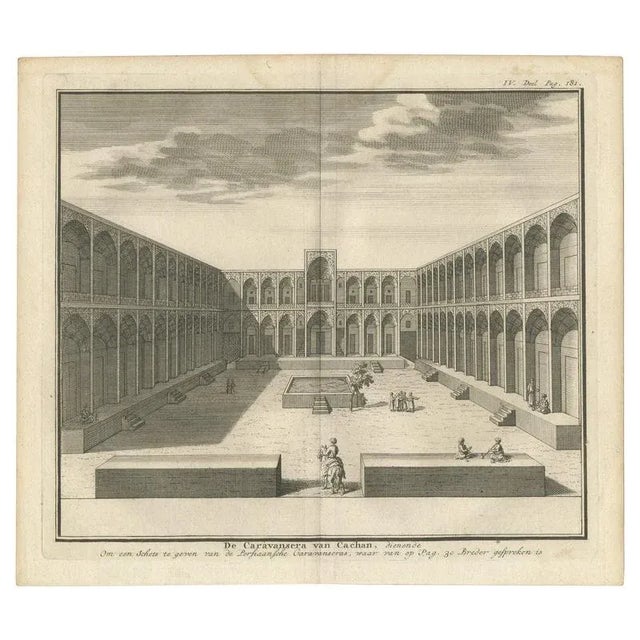 Caravanserai of Cachan, 1700s, Paper For Sale - Image 10 of 10