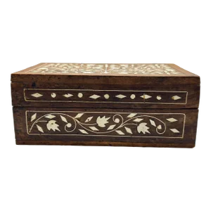 Indian Inlaid Wooden Box