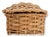 English Antique English Wicker Hamper For Sale - Image 3 of 7