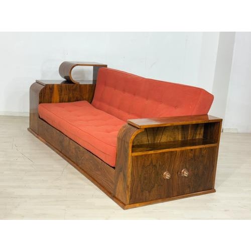 Wood Dutch Art Deco Sofa For Sale - Image 7 of 11