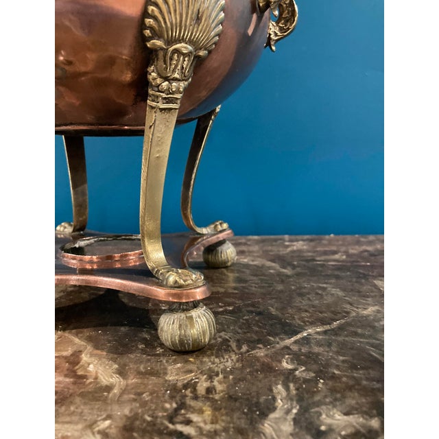 Antique 19th Century Copper & Cast Brass Tea Urn — Circa 1890, 19 Watchers For Sale - Image 10 of 15
