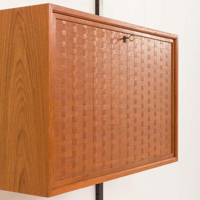 Vintage Wall Unit with Hidden Desk by Poul Cadovius for Cado, 1960s For Sale - Image 14 of 18
